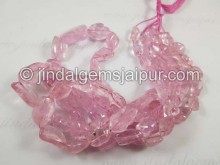 Pink Morganite Smooth Irregular Nugget Beads